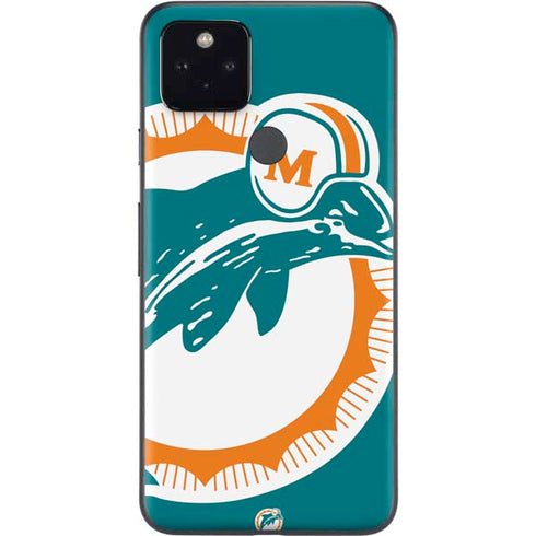 NFL Miami Dolphins Retro Logo Google Pixel 5a Skin